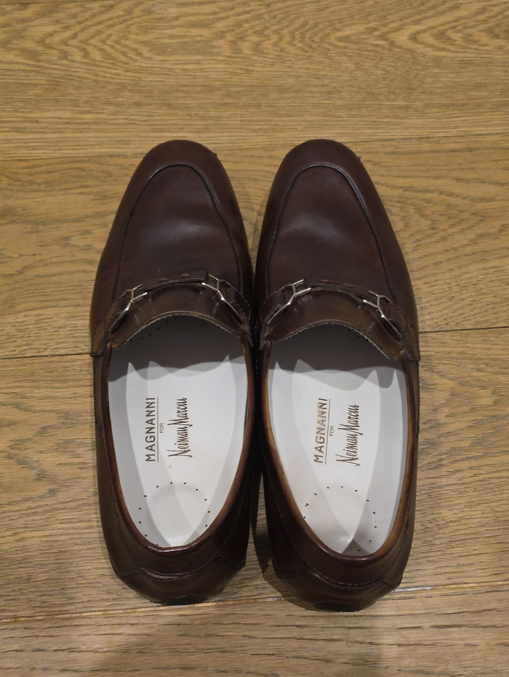 Magnanni Brown Leather Bit Loafers